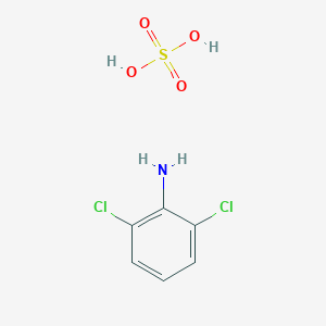 molecular formula C6H7Cl2NO4S B12589459 2,6-Dichloroaniline;sulfuric acid CAS No. 643731-95-7