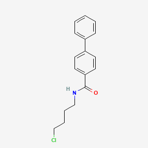 molecular formula C17H18ClNO B12589465 N-(4-Chlorobutyl)[1,1'-biphenyl]-4-carboxamide CAS No. 502708-95-4