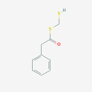 molecular formula C9H10OS2 B12589473 S-(Sulfanylmethyl) phenylethanethioate CAS No. 650607-79-7