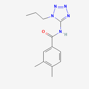 molecular formula C13H17N5O B12589487 3,4-dimethyl-N-(1-propyltetrazol-5-yl)benzamide CAS No. 639047-29-3
