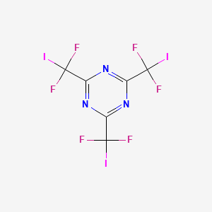 molecular formula C6F6I3N3 B12589523 1,3,5-Triazine, 2,4,6-tris(difluoroiodomethyl)- CAS No. 649560-97-4