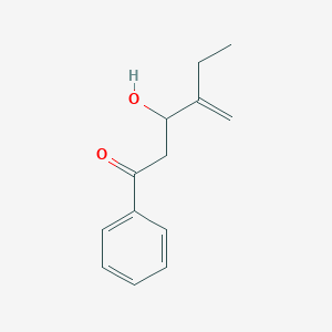 molecular formula C13H16O2 B12589538 3-Hydroxy-4-methylidene-1-phenylhexan-1-one CAS No. 648416-40-4