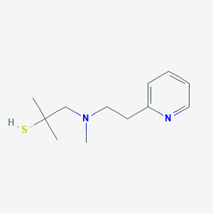 molecular formula C12H20N2S B12589557 2-Propanethiol, 2-methyl-1-[methyl[2-(2-pyridinyl)ethyl]amino]- CAS No. 326478-34-6