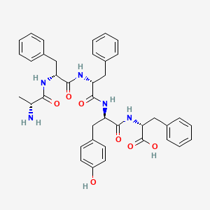 molecular formula C39H43N5O7 B12589561 D-Alanyl-D-phenylalanyl-D-phenylalanyl-D-tyrosyl-D-phenylalanine CAS No. 644996-97-4