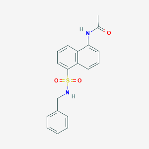 molecular formula C19H18N2O3S B12589565 N-[5-(Benzylsulfamoyl)naphthalen-1-yl]acetamide CAS No. 648899-28-9