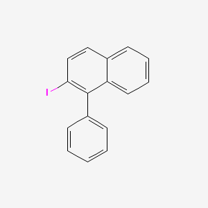molecular formula C16H11I B12589568 2-Iodo-1-phenylnaphthalene CAS No. 607731-70-4