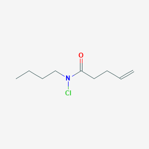 molecular formula C9H16ClNO B12589580 N-Butyl-N-chloropent-4-enamide CAS No. 647027-75-6