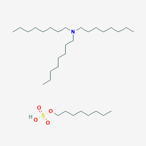 molecular formula C32H69NO4S B12589610 N,N-dioctyloctan-1-amine;octyl hydrogen sulfate CAS No. 646072-57-3