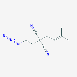 molecular formula C10H13N5 B12589618 Propanedinitrile, (2-azidoethyl)(3-methyl-2-butenyl)- CAS No. 649759-78-4