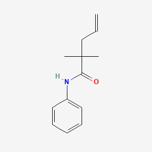 molecular formula C13H17NO B12589652 2,2-Dimethyl-N-phenylpent-4-enamide CAS No. 647027-58-5