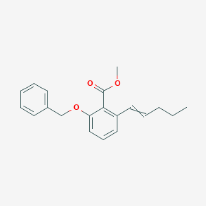 molecular formula C20H22O3 B12589793 Methyl 2-(benzyloxy)-6-(pent-1-en-1-yl)benzoate CAS No. 649552-11-4