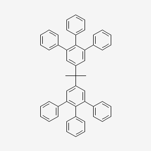 molecular formula C51H40 B12589796 1,2,3-Triphenyl-5-[2-(3,4,5-triphenylphenyl)propan-2-yl]benzene CAS No. 643767-53-7