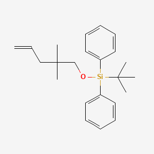 molecular formula C23H32OSi B12589867 tert-Butyl[(2,2-dimethylpent-4-en-1-yl)oxy]diphenylsilane CAS No. 439692-57-6