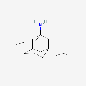 molecular formula C15H27N B12589970 Tricyclo[3.3.1.13,7]decan-1-amine, 3-ethyl-5-propyl- CAS No. 651311-88-5