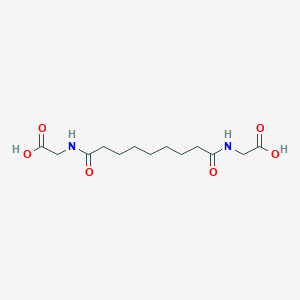 molecular formula C13H22N2O6 B125900 Glycine, N,N'-(1,9-dioxo-1,9-nonanediyl)bis- CAS No. 143673-89-6
