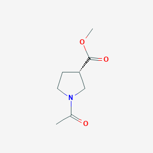 molecular formula C8H13NO3 B12590032 methyl (3S)-1-acetylpyrrolidine-3-carboxylate CAS No. 648413-65-4