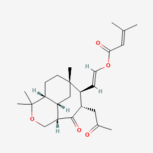 molecular formula C25H36O5 B1259013 Vibsanin E 