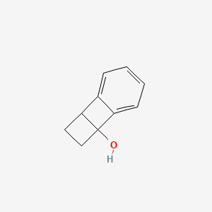 molecular formula C10H10O B12590131 Tricyclo[4.4.0.0~2,5~]deca-1(10),6,8-trien-2-ol CAS No. 343271-20-5