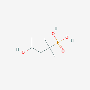 molecular formula C6H15O4P B12590141 (4-Hydroxy-2-methylpentan-2-yl)phosphonic acid CAS No. 872627-19-5