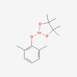 molecular formula C14H21AsO3 B12590163 1,3,2-Dioxarsolane, 2-(2,6-dimethylphenoxy)-4,4,5,5-tetramethyl- CAS No. 650600-78-5