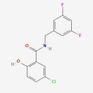 molecular formula C14H10ClF2NO2 B12590175 5-Chloro-N-(3,5-difluorobenzyl)-2-hydroxybenzamide CAS No. 648925-76-2