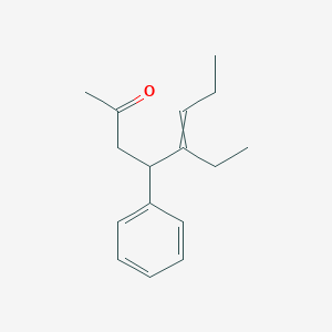 molecular formula C16H22O B12590233 5-Ethyl-4-phenyloct-5-en-2-one CAS No. 649766-42-7