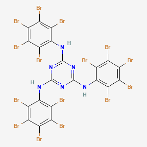 molecular formula C21H3Br15N6 B12590255 N~2~,N~4~,N~6~-Tris(pentabromophenyl)-1,3,5-triazine-2,4,6-triamine CAS No. 459433-13-7