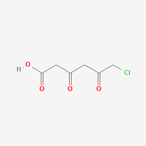 molecular formula C6H7ClO4 B12590304 6-Chloro-3,5-dioxohexanoic acid CAS No. 587855-02-5