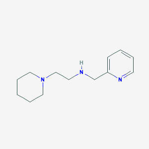 molecular formula C13H21N3 B12590367 2-Pyridinemethanamine,N-[2-(1-piperidinyl)ethyl]-(9CI) 
