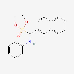 molecular formula C19H20NO3P B12590414 Dimethyl [anilino(naphthalen-2-yl)methyl]phosphonate CAS No. 650633-85-5