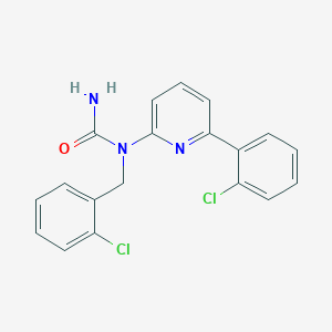 molecular formula C19H15Cl2N3O B12590437 N-[(2-Chlorophenyl)methyl]-N-[6-(2-chlorophenyl)pyridin-2-yl]urea CAS No. 877162-93-1