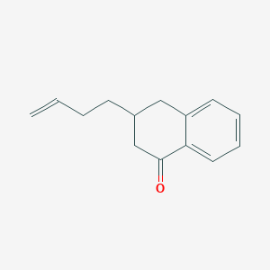 molecular formula C14H16O B12590449 3-(But-3-en-1-yl)-3,4-dihydronaphthalen-1(2H)-one CAS No. 497945-74-1