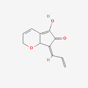 5-hydroxy-7-prop-2-en-(Z)-ylidene-7,7a-dihydro-2H-cyclopenta[b]pyran-6-one