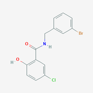 molecular formula C14H11BrClNO2 B12590684 N-(3-Bromobenzyl)-5-chloro-2-hydroxybenzamide CAS No. 648925-23-9