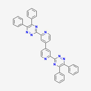 molecular formula C40H26N8 B12590774 2,2'-Bis(5,6-diphenyl-1,2,4-triazin-3-yl)-4,4'-bipyridine CAS No. 581806-34-0