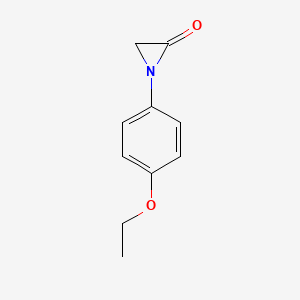 molecular formula C10H11NO2 B12590778 1-(4-Ethoxyphenyl)aziridin-2-one CAS No. 606135-83-5
