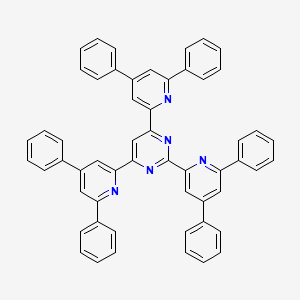 molecular formula C55H37N5 B12590785 2,4,6-Tris(4,6-diphenylpyridin-2-yl)pyrimidine CAS No. 650606-83-0