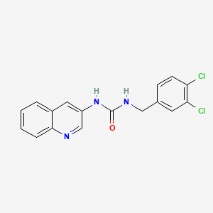 molecular formula C17H13Cl2N3O B12590819 N-[(3,4-Dichlorophenyl)methyl]-N'-quinolin-3-ylurea CAS No. 648420-81-9