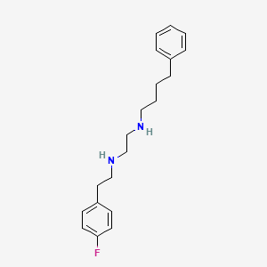 molecular formula C20H27FN2 B12590833 N'-[2-(4-fluorophenyl)ethyl]-N-(4-phenylbutyl)ethane-1,2-diamine CAS No. 627522-14-9