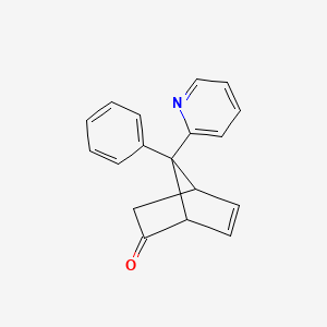 molecular formula C18H15NO B12590886 7-Phenyl-7-(pyridin-2-yl)bicyclo[2.2.1]hept-5-en-2-one CAS No. 646511-55-9
