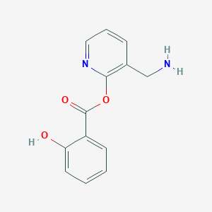 molecular formula C13H12N2O3 B1259102 3-(Aminomethyl)-pyridyl salicylate 