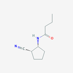 molecular formula C10H16N2O B12591028 N-[(1R,2S)-2-Cyanocyclopentyl]butanamide CAS No. 874293-86-4