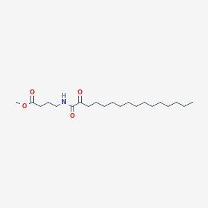 molecular formula C21H39NO4 B12591231 Butanoic acid, 4-[(1,2-dioxohexadecyl)amino]-, methyl ester CAS No. 600142-99-2