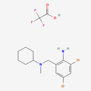 molecular formula C16H21Br2F3N2O2 B1259135 Trifluoroacetylbromhexine CAS No. 78940-03-1