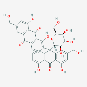 molecular formula C36H30O14 B1259137 Elgonica dimer A 