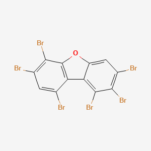 molecular formula C12H2Br6O B12591406 1,2,3,6,7,9-Hexabromo-dibenzofuran CAS No. 617708-22-2