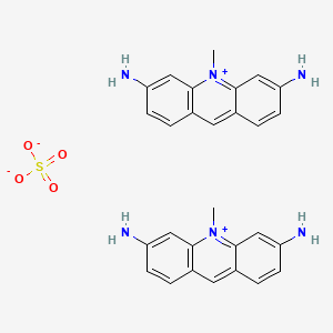 molecular formula C28H28N6O4S B12591453 Bis(3,6-diamino-10-methylacridin-10-ium) sulfate CAS No. 634614-05-4