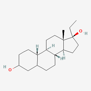 molecular formula C20H34O2 B1259154 17alpha-Ethyl-5xi-estrane-3xi,17beta-diol CAS No. 65376-43-4