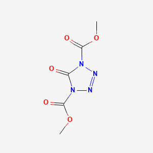 molecular formula C5H6N4O5 B12591618 Dimethyl 5-oxo-1H-tetrazole-1,4(5H)-dicarboxylate CAS No. 627543-37-7