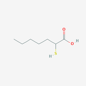 molecular formula C7H14O2S B1259185 2-Sulfanylheptanoic acid 